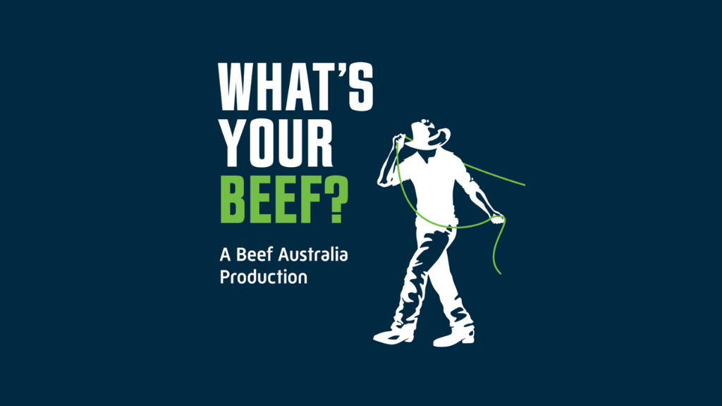What's your beef podcast logo